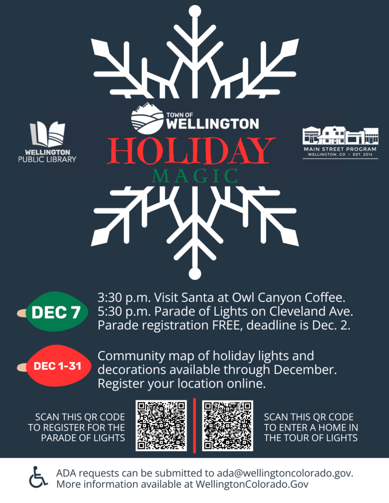 Town of Wellington: Holiday Magic! December 7th